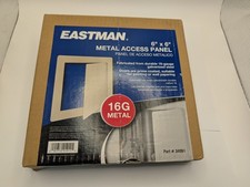 Eastman 6 Inch x 6 Inch Metal Access Panel with Frame 34060 White EZ Flow