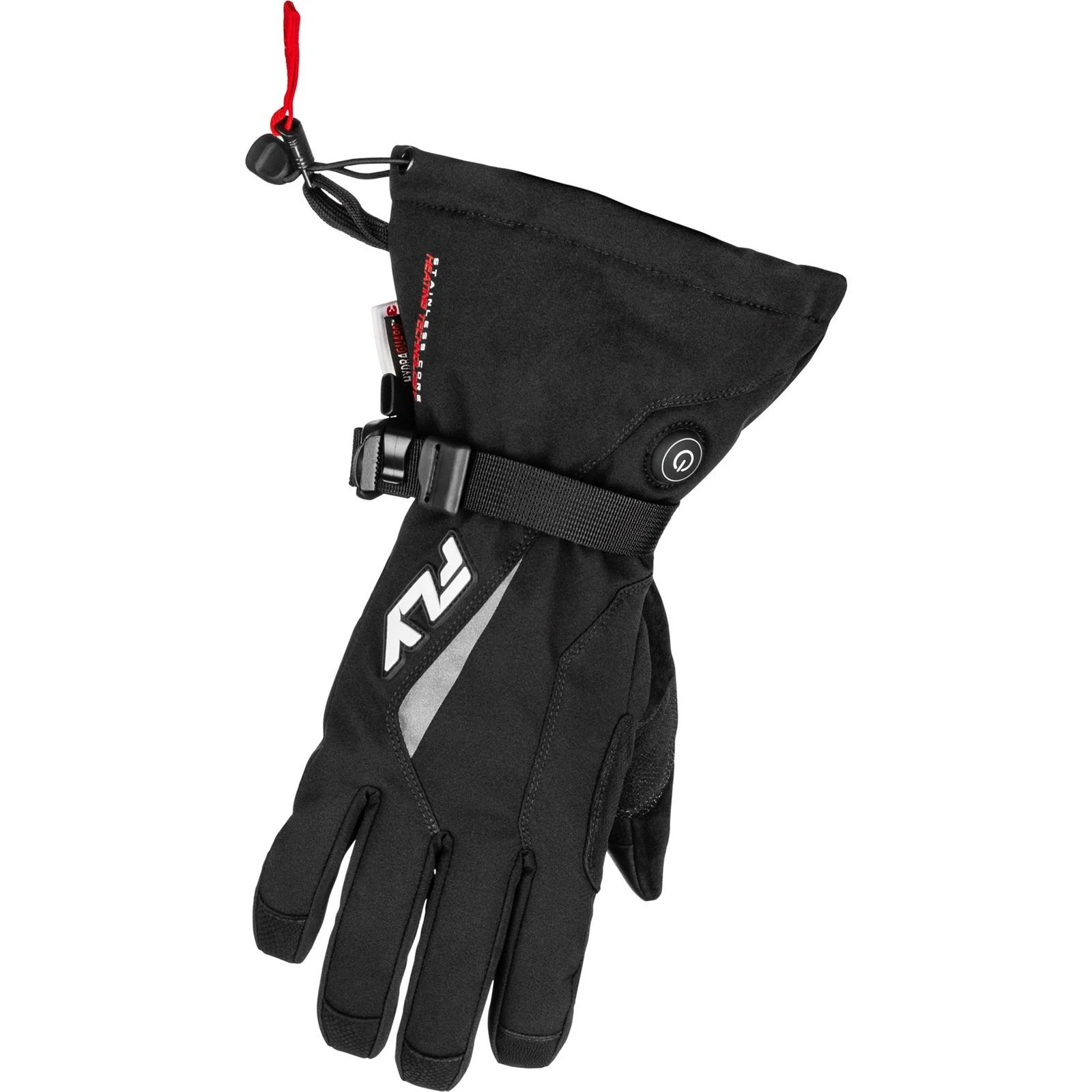 Fly Racing Youth Ignitor Heated Gauntlet Gloves - Black - Large 476-2941YL