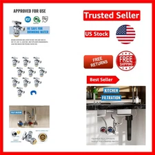 Effortless 1/2 x 3/8 Inch Brass Shut Off Valve - Push-Fit Plumbing Solution