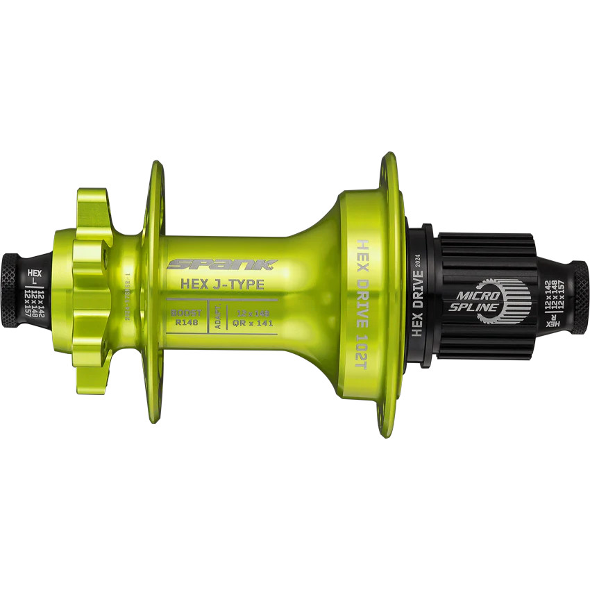 Spank HEX Boost R141148 Hub Alloy 102T Engagement 32H Green All-Mountain 40790₽