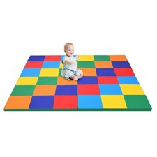58" Toddler Foam Play Mat Baby Folding Activity Floor Mat Home School Daycare