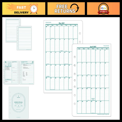 Original Planner Refill - Two Pages Per Day, Ring-Bound, Classic Size, Apr 2026