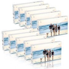 Adboros 4x6 Acrylic Picture Frame 10 Pack, Clear 4"x6", Transparent