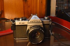 Asahi Pentax K1000 with 50mm f2 and strap