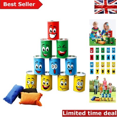 Safe & Fun Blechdosen Alley Spiel für Kinder - Perfekt für drinnen und draußen spielen