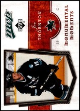 2007-08 UD MVP #MM8 Joe Thornton - Monumental Moments HOF FREE SHIPPING!