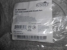 LOT OF 8, Sunset RES1100, SOFT ADULT CANNULA, WITH FEMALE PORT, OXYGEN , hose