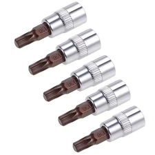 5pcs New T30 Torx Bit Sockets Compatible For extensions, and electric drills