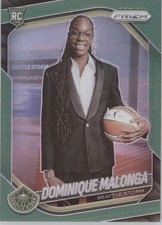 2025 Panini Prizm WNBA Dominique Malonga Green Prizm #144 RC Seattle Storm