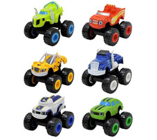 6PCS/Set Blaze and the Monster Machines Vehicles Kid Toy Racer Cars Trucks Set