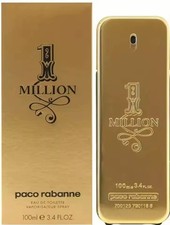 One Million by Paco Rabanne for Men's Eau De Toilette 3.4 fl oz 100 ml.