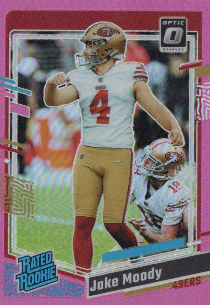 2023 Donruss Optic #289 Jake Moody Pink