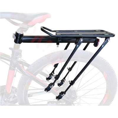 Cargo Rack, Capacity 80kg, Adjustable, Suitable for 24-29 inch bikes, Black