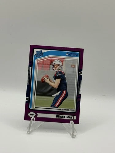 2024 Panini Donruss - Rated Rookie Drake Maye #379 Purple Press Proof (RC)