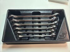 Snap-on Rxfms606 B 6 Pc 6-point Metric Double End Flare Nut Wrench Set 9-21 Mm