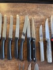 Lot Of 34 Kitchen Knives Mixed Brands, Carving Fork, Sharpener,Read For Details — photo 5