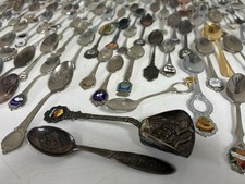 Vintage Souvenir Spoon Lot of Silver Tone Sil...
