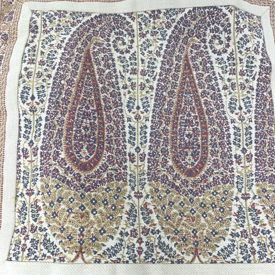 Lote 2 Fundas de Almohada Pottery Barn Patrón Paisley Acento 18x18 Granja Casa de Campo Foto 3 de 4