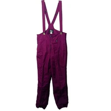 Roffe Snow Ski Pants Overalls Sz L Purple Snowbard Winter Snowmobile Ice Lined