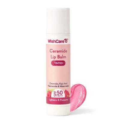 WishCare Tinted Lip Balm SPF 50 PA+++ | Brightening Lip Balm for Dark Lips | 5g