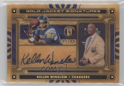 2023 Panini Gold Standard Jacket Signatures 85/99 Kellen Winslow Auto HOF 1ew0