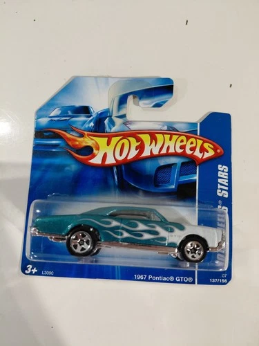 NIP Hot Wheels Stars Short Card 1:64 Die Cast 1967 Pontiac GTO Muscle Car