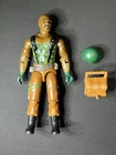 1984 Vintage GI JOE Roadblock V1 Action Figure ARAH Helmet Backpack Great Shape!