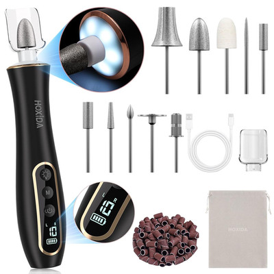 Electric Nail Drill, Professional Manicure Pedicure Kit, Cordless Electric Nail