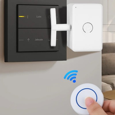 Funk Fernbedienung Schalter Automatischer Knopf Drücker Lazy ON/OFF Controller