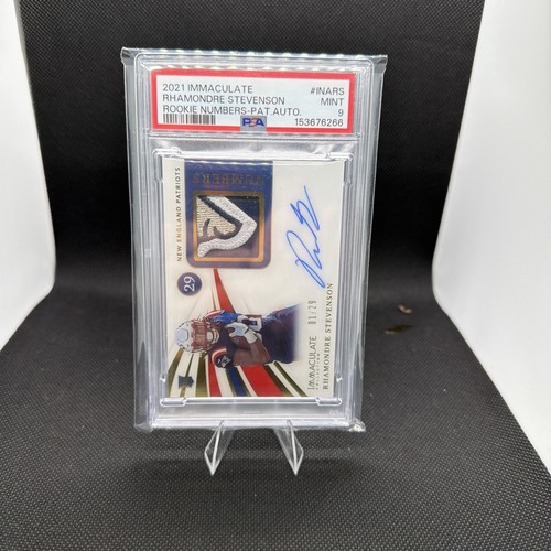 2021 Immaculate Numbers Rookie Patch Auto Premium 1/29 Rhamondre Stevenson RPA 