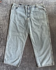 Basic Editions Regular Fit Men  s 48W X 30L Denim Blue Light Jeans NWT