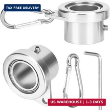 Aluminum Flag Pole Rings, Tangle Free Flagpole Rings with Bearing Design, 360 R