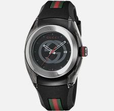 Gucci Sync XXL YA137101 Men's Quartz Rubber Band Watch New In Box