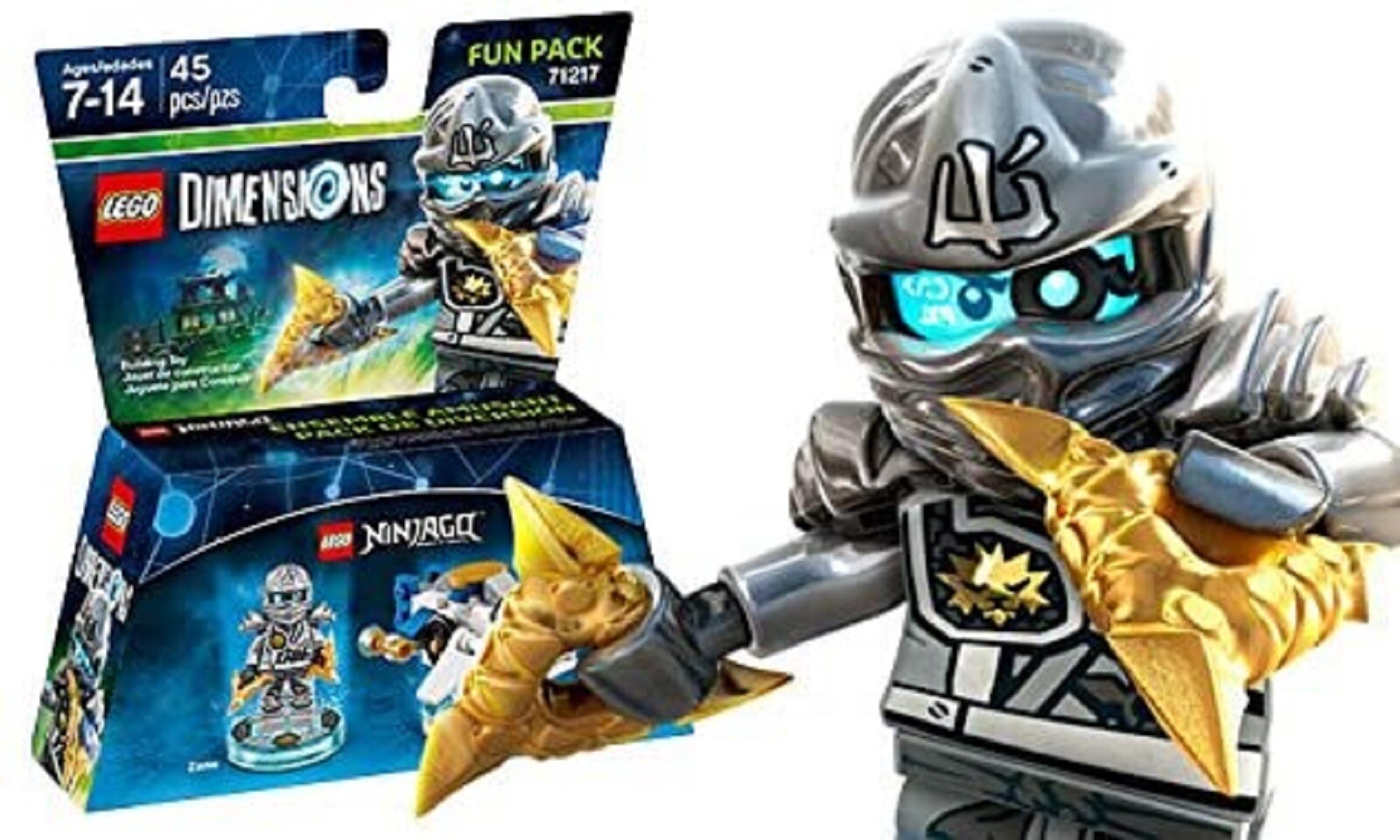 LEGO DIMENSIONS NINJAGO ZANE FUN PACK #71217 NEW in Box SEALED