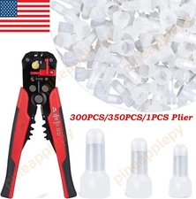 350PCS Closed End Crimp Cap Wire Connectors Terminals 22-10AWG Kit