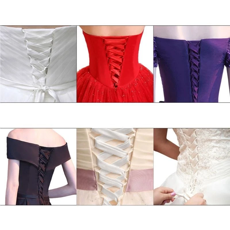 118Inch Wedding Dress Zipper Replacement Adjustable Corset Back