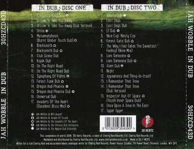 JAH WOBBLE - IN DUB [DELUXE] NEW CD