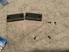 Technics SL-1400 MK II Stereo Turntable Pair of Lower Hinge Pieces + screws