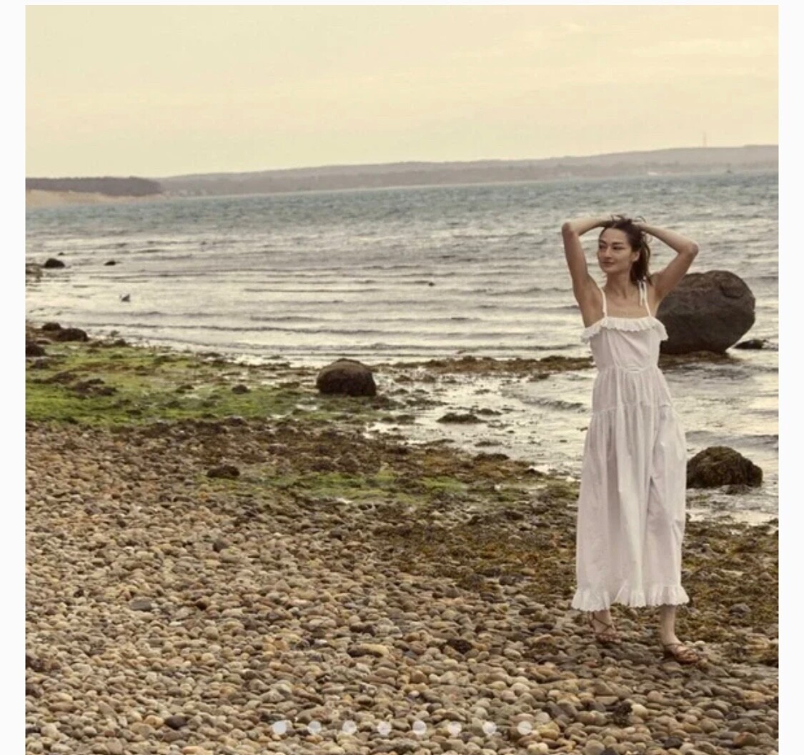 maxi cream dress Willow - XS Size - Women's Dresses plus renaissance col-outfit-sale-4239 Floating Goddess Off-shoulder Chiffon Color:Default