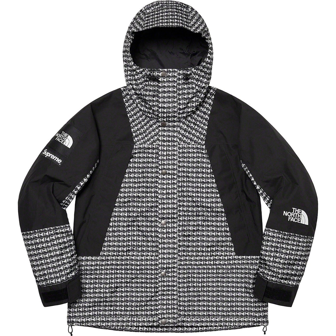 Veste de montagne cloutée Supreme / The North Face noire taille moyenne   SS21