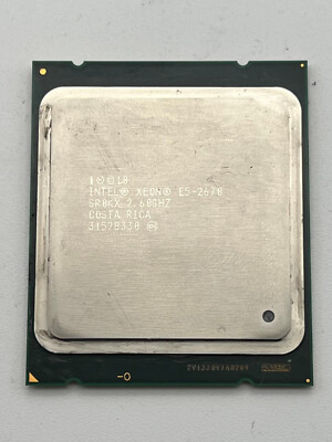 Lot De 2 Processeurs Intel Xeon E5-2670 SR0KX 2.60GHz 8 Cœurs LGA2011, Occasion