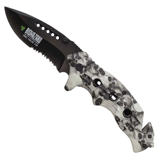 Tactical Gray MULTITOOL Spring Assisted Folding Pocket Knife RESCUE EDC 8.25" - Picture 2 of 3