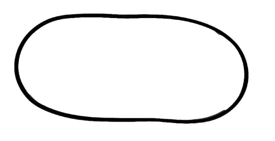 Junta de goma para barra de parabrisas central delantero Chrysler Dodge 1953-1954 1543404 Foto 2 de 4