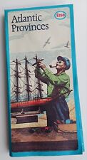 Atlantic Provinces Canada Road Map 1974 Edition Esso Standard Oil Company Fold 
