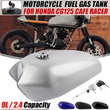 Interruptor de tapa del tanque de gasolina de colección 9L 2,4 galones para Honda CG125 Café Racer