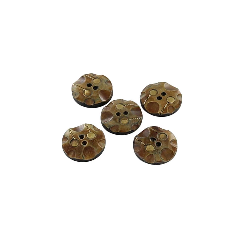 5 Pieces Real Horn Buttons Set, Blazers Suits Coats Natural Horn Blazer Buttons - Image 4 of 4