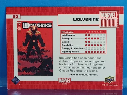 2019-20 & 2020-21 Marvel Annual UPPER DECK Trading Cards You Pick! - Picture 105 of 151