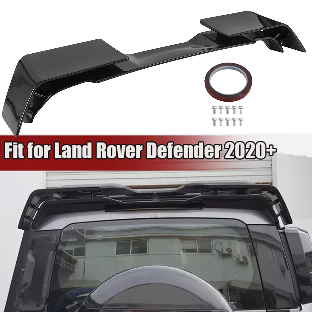 Carbon Fiber Look Rear Trunk Lip Roof Spoiler Wing For Land Rover Defender 110