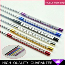 LED USB Keyboard Night PC Light Flexible Lamp 10 LED for Reading Notebook Laptop