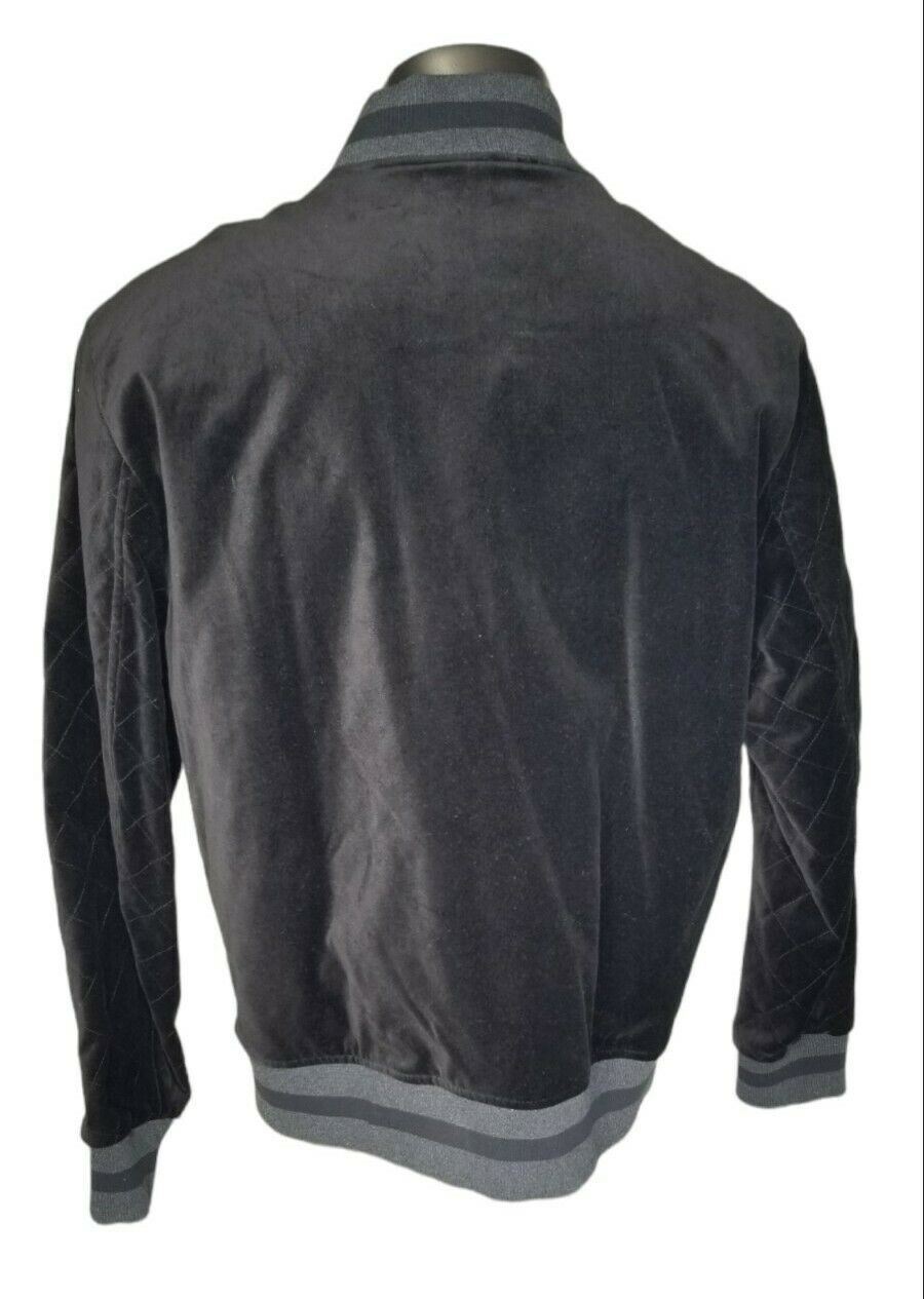 Michael Kors Jacket SZ 2XL Bomber Velvet Men's Regular Fit Black Grey NEW $400 image 2